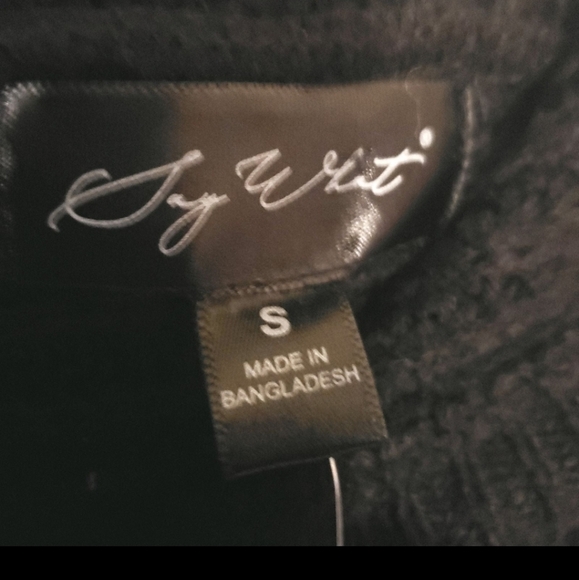 Say What Ribbed Bodycon Stretchy Sweater Dress With Hood Size S NWT - Picture 9 of 10